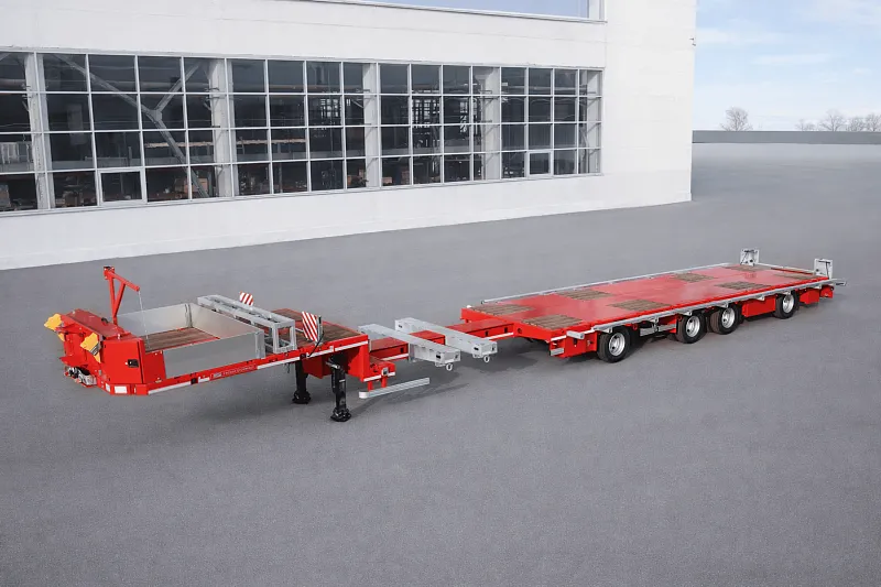 RAPID 993941-ARL35: первый раздвижной полуприцеп в серии ультралегких тралов ТВЕРЬСТРОЙМАШ